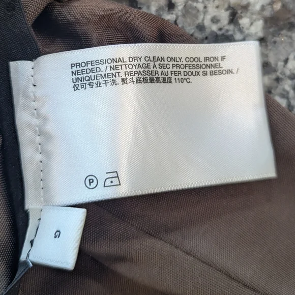 NWT HELMUT LANG fluid car trousers Pants Size L Brown Mushroom - Picture 14 of 14